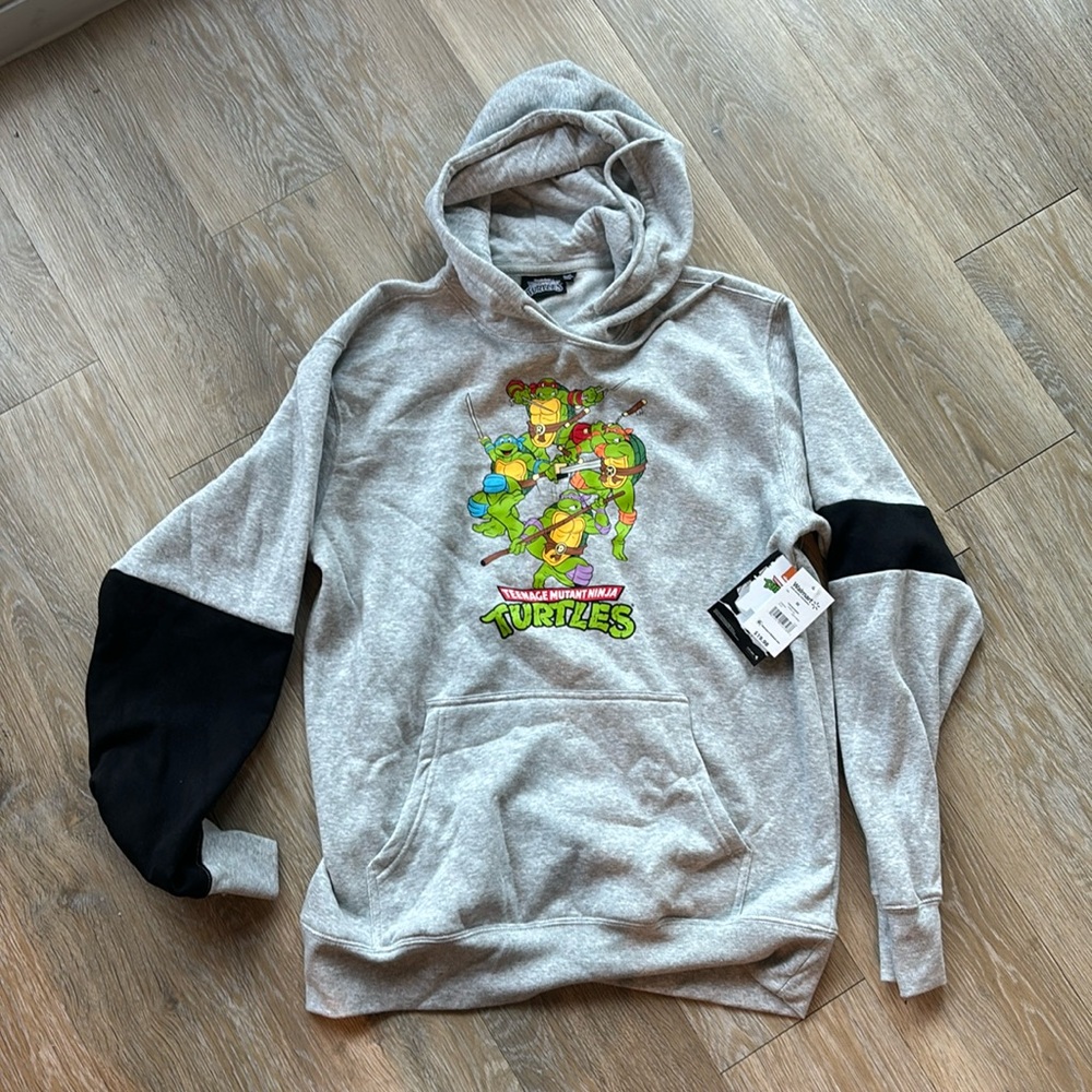 TMNT Gray Hoodie, Teenage Mutant Ninja Turtles / 4.99 SHIPPING